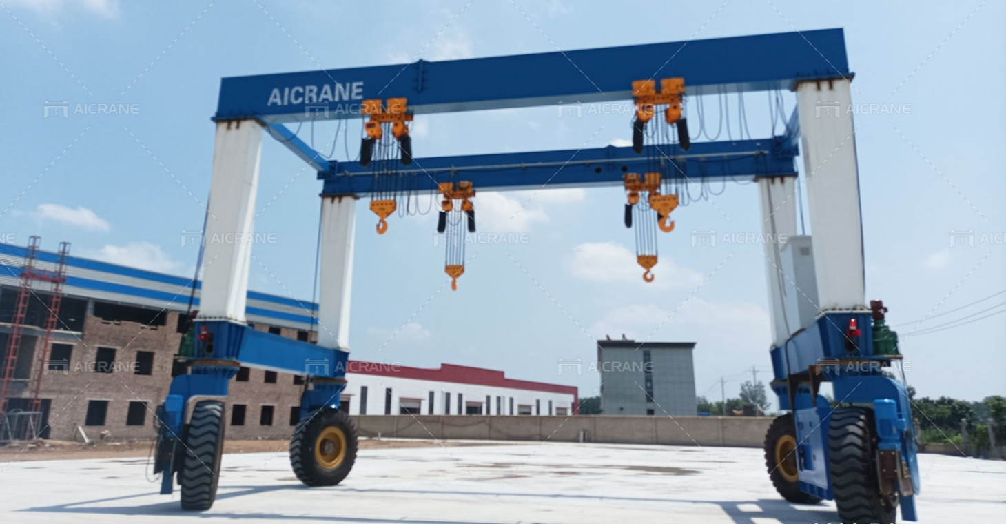 Козловые краны на пневмоходу 4 x 15Т