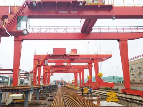 Двухбалочный козловой кран купить из Китая